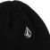 Volcom Sweep Lined Fleece Beanie (Closeout) - black - detail