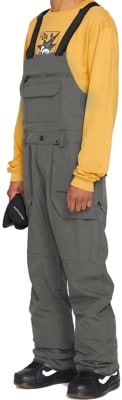 Volcom Roan Bib Overall Pants - dark grey - view large