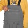 Volcom Roan Bib Overall Pants - dark grey - front detail