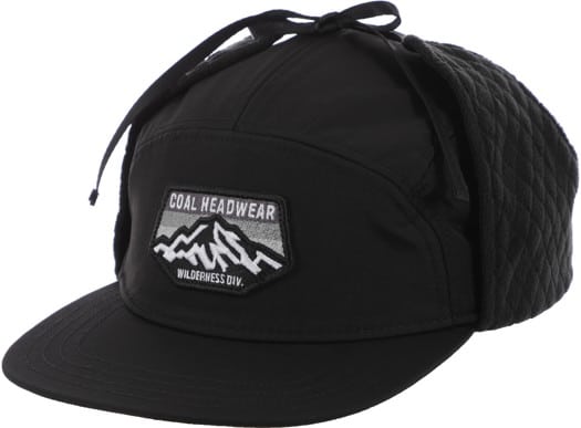 Coal Tracker Earflap 5-Panel Hat - black - view large