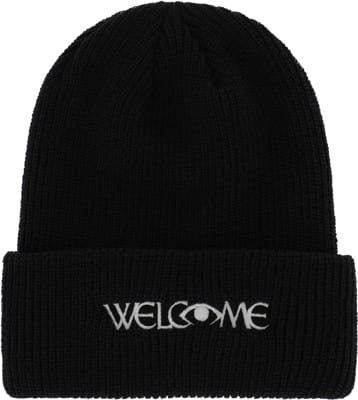 Welcome Omniscient Embroidered Cuff Beanie - black - view large
