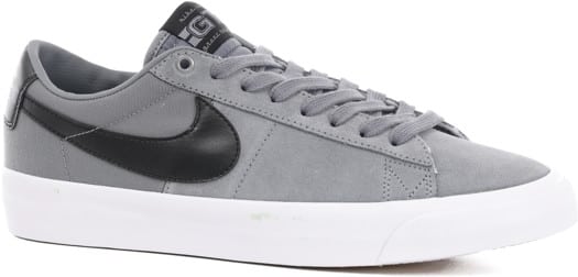 Nike SB Zoom Blazer Low Pro GT Skate Shoes - cool grey/black-cool grey-white-gum light brown - view large