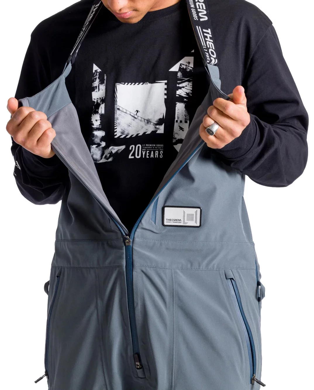 L1 Theorem Huron Bib Pants (Closeout) - slate | Tactics