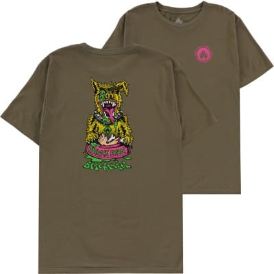 Black Label Sick Dog T-Shirt - army green - view large