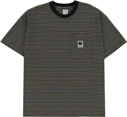 Polar Skate Co. Stripe Pocket T-Shirt - black/green - view large
