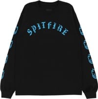 Spitfire Old E Bighead Sleeve Neon L/S T-Shirt - black