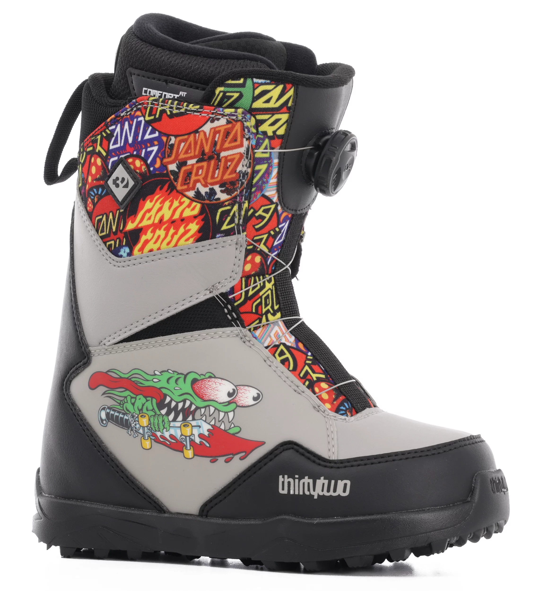 overschrijving Briljant Pest Thirtytwo Kids Santa Cruz Youth Lashed Boa Snowboard Boots 2023 -  grey/black - Free Shipping | Tactics