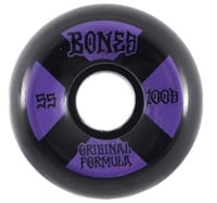 Bones 100's OG Formula V5 Sidecut Skateboard Wheels - black/purple #4 (100a)