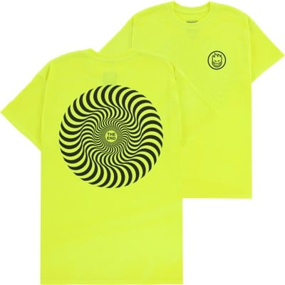 Spitfire Classic Swirl Neon T-Shirt - safety green - view large