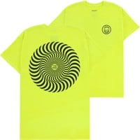 Spitfire Classic Swirl Neon T-Shirt - safety green