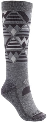 Burton Women's Performance Midweight Snowboard Socks - gray heather - view large