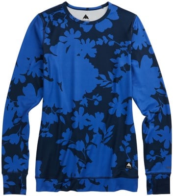 Burton Women's Midweight Crew Base Layer - amparo blue camellia - view large