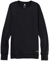 Burton Women's Midweight Base Layer Crewneck Shirt - true black