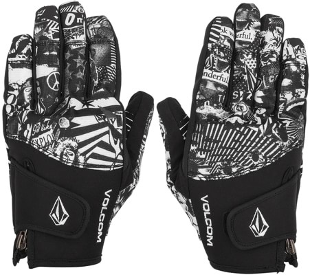 Volcom Crail Spring Gloves - black white - view large