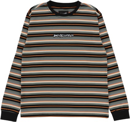 Welcome Surf Stripe Yarn-Dyed L/S T-Shirt - view large