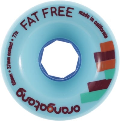 Orangatang Fat Free Freeride Longboard Wheels - blue (77a) - view large