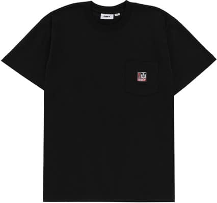 Obey Point Organic Pocket T-Shirt - black - view large