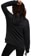 Burton Women's Oak Pullover Hoodie - true black heather - reverse