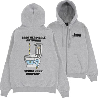 Brother Merle Lawn Chair Zip Hoodie - heather grey - view large