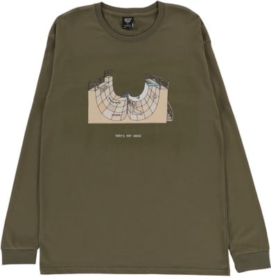 Brother Merle Vert Ramp L/S T-Shirt - military green - view large