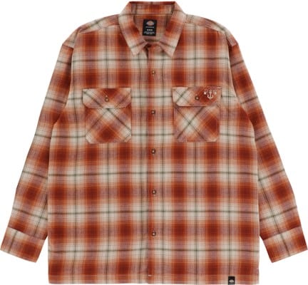 Dickies Ronnie Sandoval Flannel Shirt - burnt ombre plaid - view large
