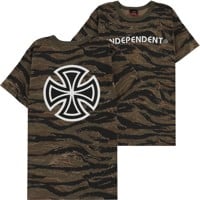 Independent Bar/Cross T-Shirt - tiger camo