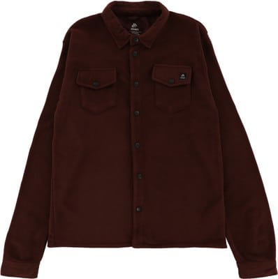 Jones December Recycled Fleece L/S Shirt - vulcan red | Tactics