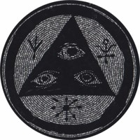 Welcome Talisman Sticker - black/glitter