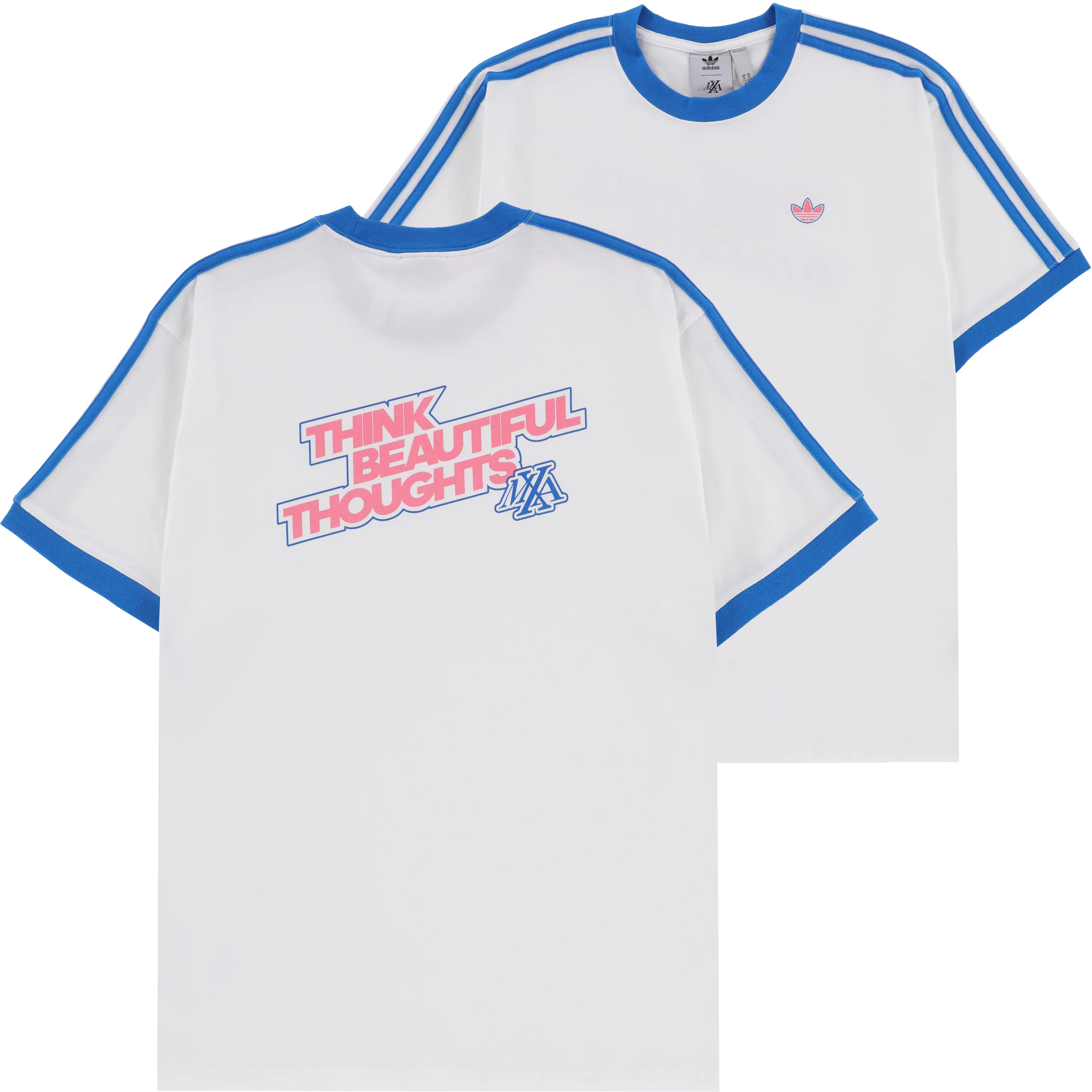 Adidas Maxallure Ringer Jersey - white/blue bird/bliss pink | Tactics