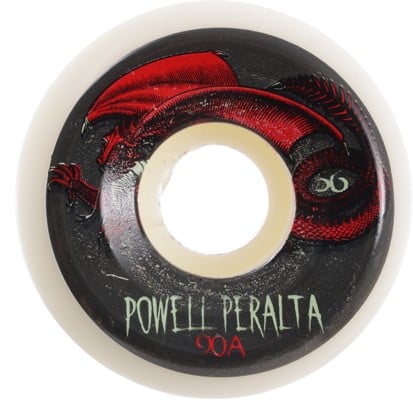 Powell Peralta Oval Dragon Skateboard Wheels - white (90a) - view large