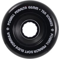 Powell Peralta Snakes Cruiser Skateboard Wheels - black v2 66 (75a)