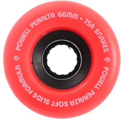 Powell Peralta Snakes Cruiser Skateboard Wheels - red v2 66 (75a) - view large