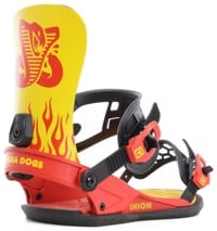 Union Cobra Dogs Custom House Snowboard Bindings 2023 - yellow/red