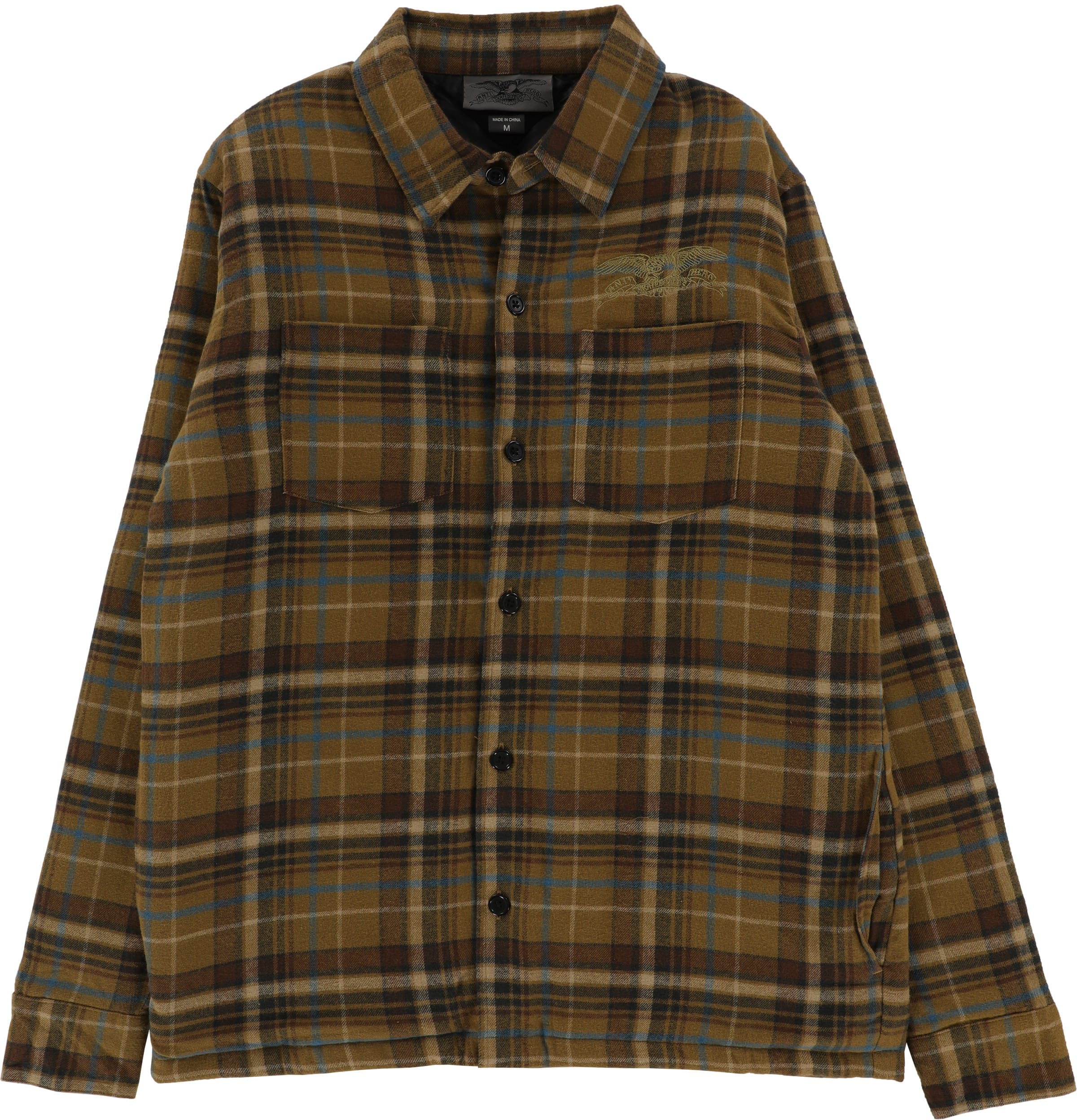 AntiHero Basic Eagle Flannel Jacket multi color Tactics