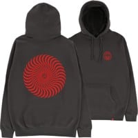Spitfire Classic Swirl Hoodie - charcoal/red