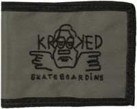 Krooked Arketype Raw Bi-Fold Wallet - charcoal/black