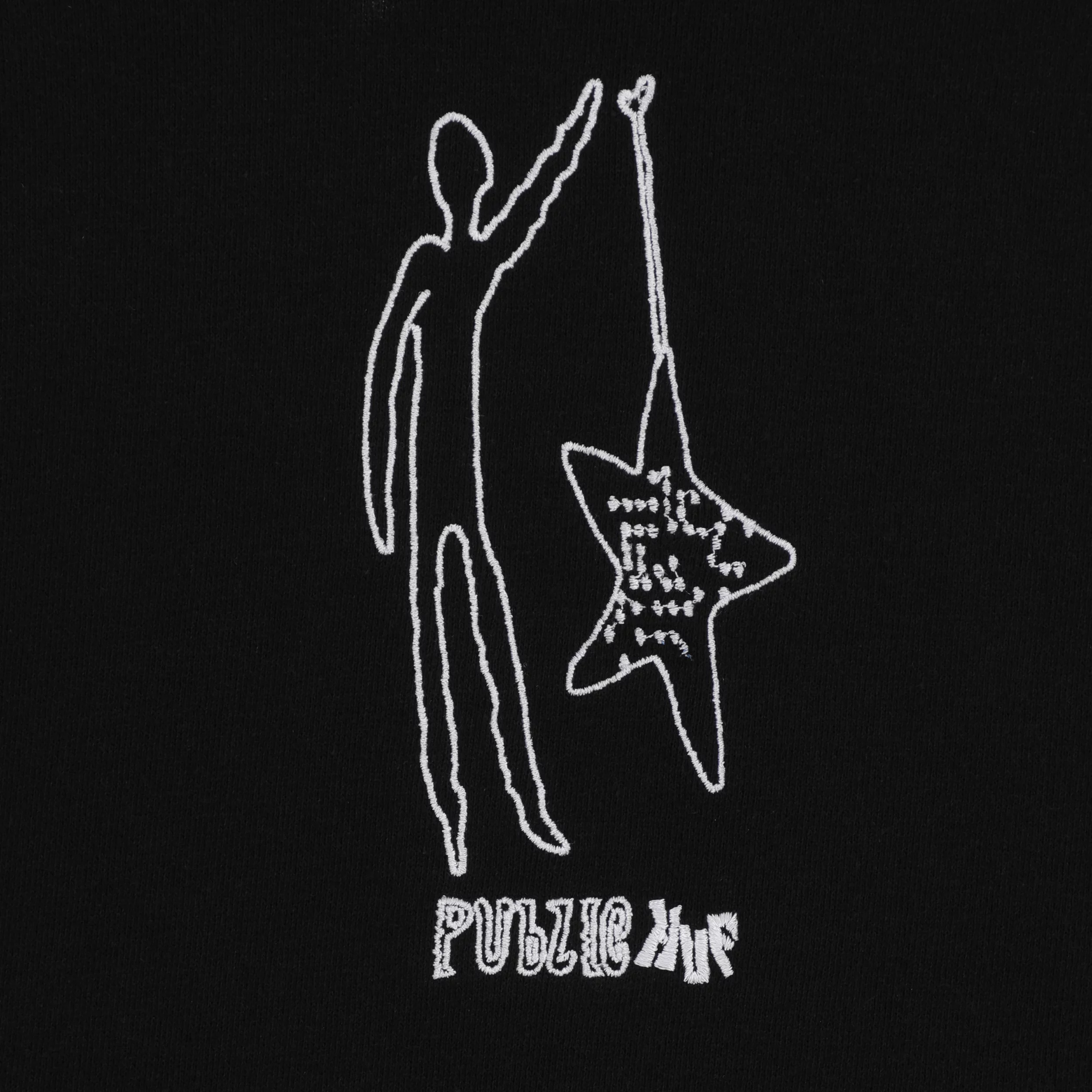 HUF Public Star Pullover Hoodie Black パーカー Public HUF x Public Star Hoodie - black | Tactics