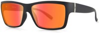 MADSON Piston Polarized Sunglasses - black matte/red chrome polarized lens