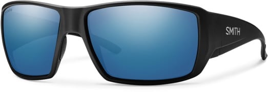 Smith Guide's Choice Polarized Sunglasses - matte black/chromapop blue mirror polarized lens - view large