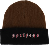 Spitfire Old E Beanie - brown/black/red