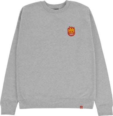 Spitfire Lil Bighead Fill Crew Sweatshirt - grey heather/red/gold/white - view large