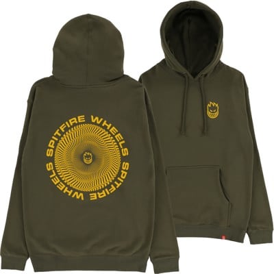 Spitfire Classic Vortex Hoodie - army/gold - view large