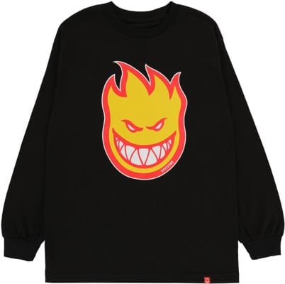 Spitfire Bighead Fill L/S T-Shirt - black/gold/red - view large