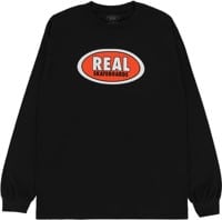 Real Oval L/S T-Shirt - black/orange