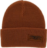 Anti-Hero Stock Eagle Label Cuff Beanie - brown/brown/black