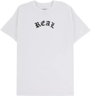 Real Script T-Shirt - white/black - view large