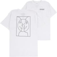 Krooked Moonsmile Raw T-Shirt - white/grey