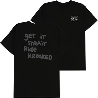 Krooked Strait Eyes T-Shirt - black/grey - view large