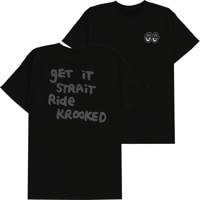 Krooked Strait Eyes T-Shirt - black/grey