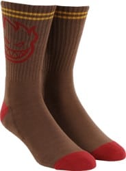 Spitfire Bighead Sock - brown/red/gold